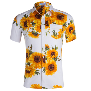 Los nuevos hombres ropa de <span class=keywords><strong>verano</strong></span> de manga corta impresas de manga corta camisa hawaiana - Product Image 6