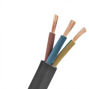 Câble souple gainé de caoutchouc de taille moyenne, sans oxygène/cuivre pur, 2 à <span class=keywords><strong>5</strong></span> conducteurs, tension nominale 300V 500V, alimentation portable pour - Product Image 1