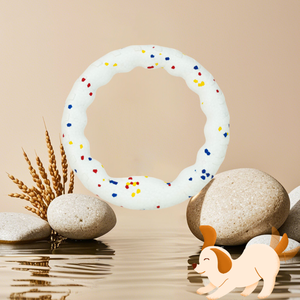 Giocattolo per Cani Ecologico da Viaggio, Anello da Morso Resistente, Interattivo, in ETPU, per Addestramento e Premi, Stile Semplice, 23cm - Product Image 1