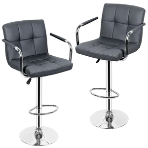 Taburetes Altos y Sillas de <span class=keywords><strong>Bar</strong></span> de Cuero de Lujo, Modernos, Estables y Ajustables, Ecológicos para Uso en Bares de Casa y Hoteles - Product Image 2