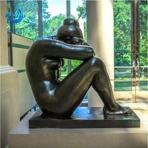 Statue de femme nue en bronze moderne sexy grandeur nature pour la décoration de jardin, à vendre - Product Image 1
