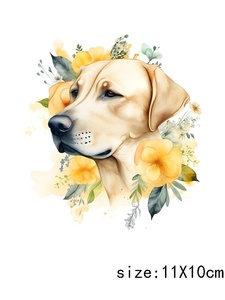 LETOP 1 Pezzo Adesivo Personalizzato Impermeabile Lavabile <span class=keywords><strong>per</strong></span> Bicchieri Libbey da 16oz con Design di Fiori e Cani, Decalcomania UV <span class=keywords><strong>per</strong></span> Trasferimento - Product Image 6