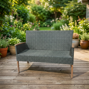 Outdoor PE Rattan Beach Garden <b>Bench</b> Wicker <b>Sofa</b> Seat Modern Porch Furniture Durable & Comfortable - Product Image 1
