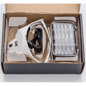 Nhà Máy Giá Tùy Chỉnh 3.5X Đầu Gắn Trên <span class=keywords><strong>5</strong></span> Ống Kính Khác Nhau 2 Led Ánh Sáng Có Thể Thay Thế Kính Chân <span class=keywords><strong>Magnifying</strong></span> Glass Cho Điện Thoại Di Động sửa Chữa - Product Image 3