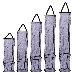 Filet de pêche portable en nylon à mailles de 2 mm pour la pêche en ruisseau – Panier de rangement pour matériel de pêche - Product Image 2