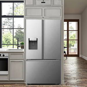 Réfrigérateur-congélateur encastrable à porte française en acier inoxydable, 21,5 pi³, 115 V/60 Hz, sans givre, double compresseur, pour usage domestique - Meilleures ventes - Product Image 6