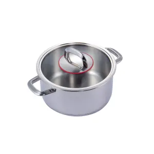 Stainless Steel Kitchen Pan And Cooking Pot Set With Glass Lid