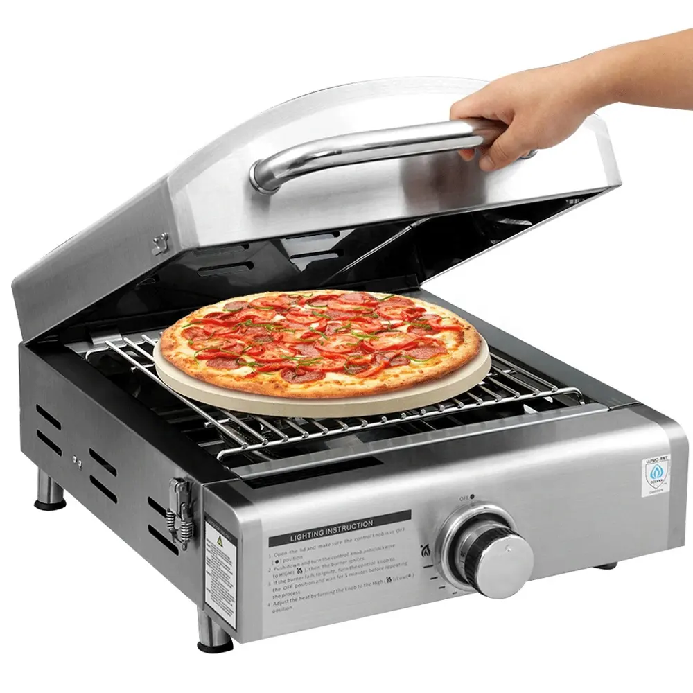 Pizza Oven Stainless Steel Plancha Cooking Stove 3 In 1 Pizza Gas Grills