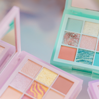 Boîtier personnalisé pour poudre à sourcils en PE/PP, emballage cosmétique, palette de fards à paupières, vernissage, estampage, matériaux recyclés