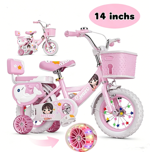 Bicicleta Infantil <span class=keywords><strong>Fact</strong></span> Ory Supply de 12, 14, 16 y 18 Pulgadas, Precio Económico, Modelo Adorable, Color Morado, para Niñas de 2 a 8 Años - Product Image 2