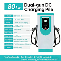 Borne de Recharge Électrique Autonome DC 250A 380V pour Véhicules à Énergie Nouvelle, Double Port, Usage Commercial et Industriel