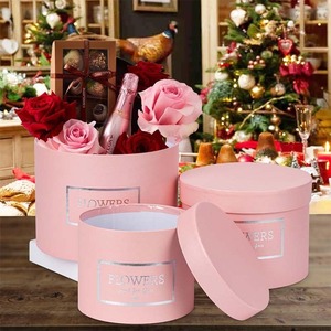 Customized Wedding Decoration <b>Party</b> Supplies Gift Packaging Large Cylinder Luxury Paper Flower <b>Box</b> Guests Valentine's Day Roses - Product Image 2