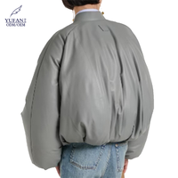 Manteaux bouffants de mode YuFan pour femmes Veste en duvet de canard de poids élevé avec cuir PU