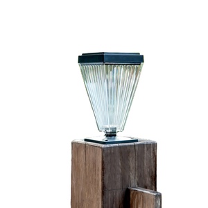 Solar Powered Pillar <b>Lights</b> Solar Led Garden <b>Light</b> RGB <b>Landscape</b> Square Lawn Bollard Outdoor IP65 Waterproof Eco-friendly 3.7V - Product Image 1