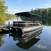 Bateaux pontons sportifs à grande vitesse en aluminium soudé, 8,2 m (27 pi), à deux moteurs, très demandés en Europe, à vendre