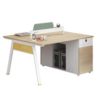 Poste de travail de bureau moderne en bois avec cloison, bureau informatique, table de direction, ensemble de mobilier de bureau pour employés, vente en gros