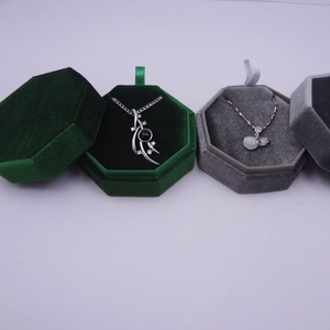 Octagon Velvet Jewelry <b>Ring</b> Necklace <b>Box</b> Premium Gorgeous Vintage Gift <b>Box</b> with Detachable Buckle Lid Minimal Luxury Jewelry <b>Box</b> - Product Image 2