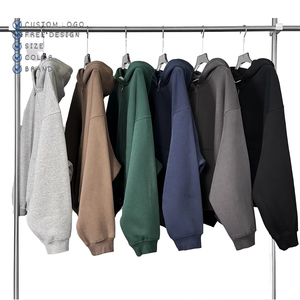 Abbigliamento <span class=keywords><strong>di</strong></span> <span class=keywords><strong>Marca</strong></span> all'Ingrosso, MOQ 50 Pezzi, <span class=keywords><strong>Felpa</strong></span> con Zip Intera Personalizzata Senza Cordoncino, Oversize <span class=keywords><strong>Nera</strong></span> in Spugna Francese, Stile Streetwear - Product Image 3