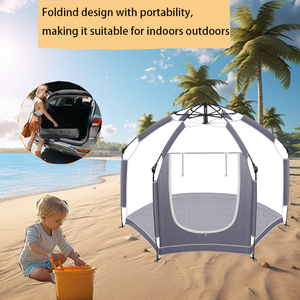 Custom Logo Foldable Playpen Modern Design Indoor Outdoor Use Safety Kids Bedroom Living Room Park Baby <strong>Playtent</strong> - Product Image 6