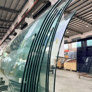 Vidrio templado curvado a medida de fábrica con pulido de bordes, antiexplosión, a prueba de partículas, para fachadas de edificios - Product Image 4