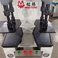 Machine à presser les semelles de chaussures MingTeng, moteur, engrenage, roulement pour semelles extérieures de chaussures en cuir/de sport, 380V/220V, garantie 1 an