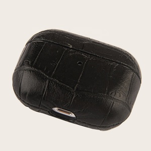 Boman-Piel de cocodrilo de grano superior, acabado con borde plegable, para funda <span class=keywords><strong>airpods</strong></span> - Product Image 5