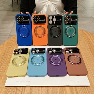 Sốc bằng chứng người giữ Nhẫn đứng trường hợp điện thoại cho <span class=keywords><strong>Iphone</strong></span> 13 14 15 MagSafe cao su Silicone bảo vệ điện thoại với máy ảnh bảo vệ ống kính - Product Image 2