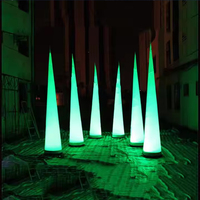 Colonne de tube gonflable personnalisée éclairage LED décoration de pilier de cône gonflable pour la publicité