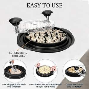 Wholesale Upgraded <b>Chicken</b> <b>Shredder</b> Meat <b>Shredder</b> With Detachable Plate Visible <b>Chicken</b> Breast <b>Shredder</b> Tool Twist - Product Image 3