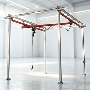 1 Ton 2 Ton Underhung Workstation Overhead Crane for Warehouse and Workshop Material Handling - Product Image 3