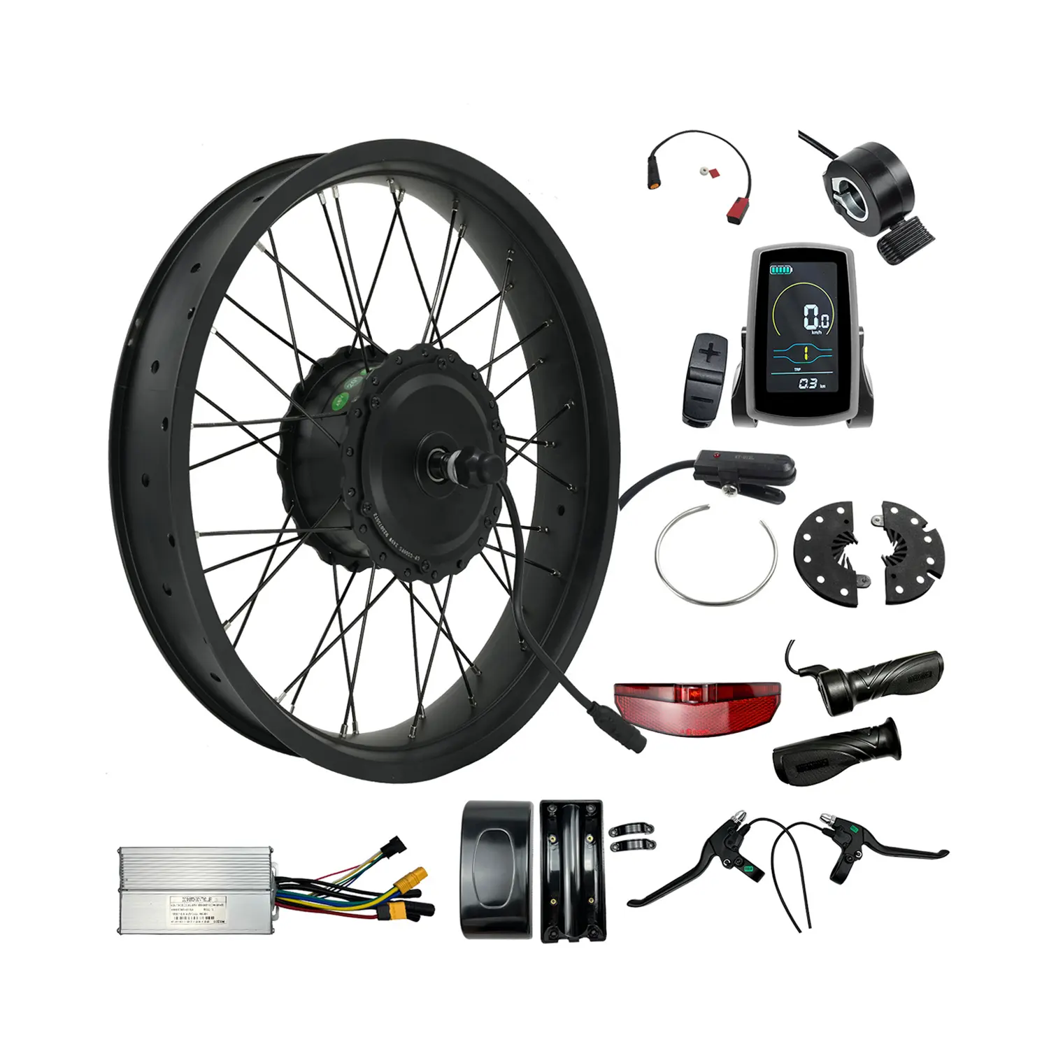 Greenpedel 2023 hub motor 500 watt listrik lemak sepeda konversi kit