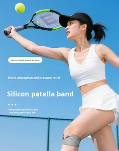 Wholesale Silicone Patella Tendon <b>Knee</b> Straps Elastic Flexible Adjustable Breathable Support <b>Protector</b> - Product Image 6