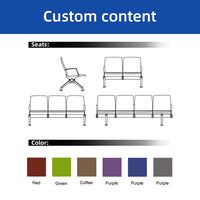 Silla de Espera de 3 Plazas, Ergonómica, de PU, para Áreas Públicas, para Aeropuerto, Hospital, Clínica, Estación de Tren, Banco, Directo de Fábrica, OEM, ODM