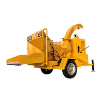 Déchiqueteuse de bois mobile haute productivité, grande capacité, moteur diesel, broyeur de branches d'arbres, machine à engrenages, roulement, capacité 5T/h