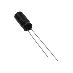 Condensateur à traversée de circuit (TH) en aluminium, 10 µF, 20 %, 50 V, radial, SMG50VB10RM5X11LL – Distributeur agréé - Product Image 1