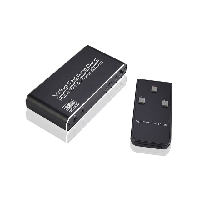 2 Port HDMI TYPE C Audio Video Capture Grabber Card USB 3.0 4K 60Hz Dongle Game Live Stream Broadcast With MIC IR Remote 2020
