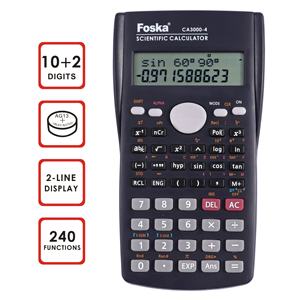 Foska 240 fonctions <span class=keywords><strong>calculatrice</strong></span> <span class=keywords><strong>lycée</strong></span> collège école noir grand affichage <span class=keywords><strong>calculatrice</strong></span> mathématique pour étudiant enseignant salle de classe - Product Image 3