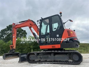 Mini-excavatrice Kubota KX080-4A d'occasion, d'origine japonaise, en bon état, excavatrice de tranchées d'occasion KX080-4A, en vente - Product Image 4