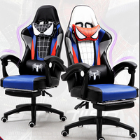 Chaise de jeu d'ordinateur Spider-man inclinable ergonomique en cuir artificiel personnalisée chaises de jeu de course