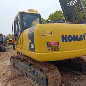 Excavadora Komatsu PC160LC-8 Amarilla con Cucharón de Excavación, Equipo de Construcción Usado - Product Image 5