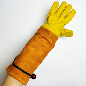 Gants <span class=keywords><strong>de</strong></span> soudage en cuir <span class=keywords><strong>de</strong></span> mouton pour soudeurs, isolants thermiques, résistants à la chaleur à l'arc d'argon, résistants à l'usure, gants <span class=keywords><strong>de</strong></span> sécurité au travail - Product Image 1