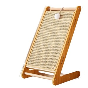 <span class=keywords><strong>Tiragraffi</strong></span> per Gatti a L Resistente con Palo Verticale e Palla in Corda di Sisal, Altezza Classica, per Uso Interno - Product Image 4