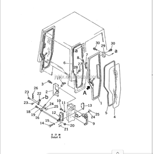 Kunci Pintu Kabin Buldoser LATCH L.H.195-Z11-4510 195-Z11-4520 untuk Buldoser KOMATSU D85ESS D65 <span class=keywords><strong>D39</strong></span> D37 - Product Image 2