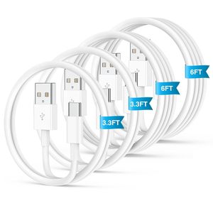 สายชาร์จโทรศัพท์ในรถยนต์สำหรับไอโฟน, 6FT 3ft สามารถชาร์จได้อย่างเร็วสายสำหรับเล่นในรถยนต์ USB-A กับ USB-C สำหรับ <span class=keywords><strong>Apple</strong></span> iPhone 16 Pro max/ 16/15 pro/ 15 plus/ 15 - Product Image 1