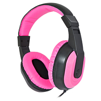 Casque filaire supra-auriculaire ajustable et extensible avec grandes oreillettes souples, suppression du bruit, étanche IPX-7 pour PC/ordinateur portable, jeux et bureau