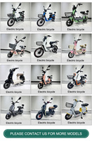 Sepeda Listrik/Motor Listrik Kota 500W 48V dengan Hub Roda Belakang, Baterai Isi Ulang Berkualitas Tinggi 15AH, 21 Speed, Kecepatan Maksimum 30-50Km/jam