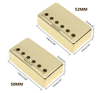 Bonne qualité 50MM 52MM LP Guitare Électrique Pickup Métal Couverture Extérieure Pour Epiphone Les Paul