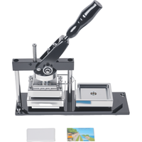Kit de fabrication d'insigne de bouton d'aimant de réfrigérateur en plastique rectangulaire 80*53mm 100 pièces composants et coupe-papier en acier usagé de qualité manuelle