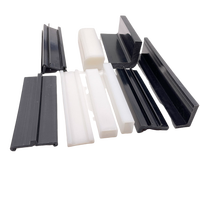 Prix bon marché Extrusion Uhmwpe profilé en plastique bandes d'usure bande d'usure verte personnalisée Uhmwp Guide bande d'usure en plastique