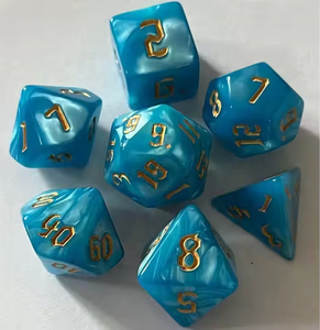 <span class=keywords><strong>Juego</strong></span> de 7 piezas fuente creativa nuevo estilo perla dados poliedro Dnd acrílico dados fábrica al por mayor para <span class=keywords><strong>Pathfinder</strong></span> <span class=keywords><strong>juego</strong></span> de rol - Product Image 3